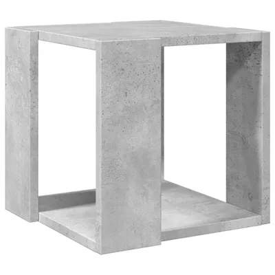 Image de vidaXL Table basse gris béton 32x32x30 cm Bois composite