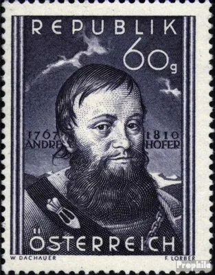 Produktbild von Briefmarken Österreich 1950 Mi 949 (kompl.Ausg.) postfrisch A. Hofer
