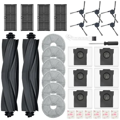 Produktbild von Zubehörset für Saugroboter 32-teilig mit Hauptbürsten, Seitenbürsten, Filtern, Wischpads und Staubbeuteln