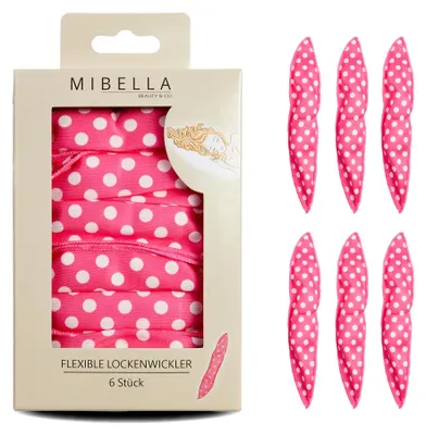Productafbeelding van MIBELLA BEAUTY & CO Nachtkrullenrollers, 6 stuks – Krullen zonder hitte
