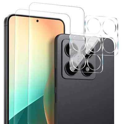 Produktbild von 2x Display + Kamera Glas für Xiaomi 14T 5G Displayschutz Kameraschutz Panzerfolie Displayglas Kameraglas 9H Schutzglas
