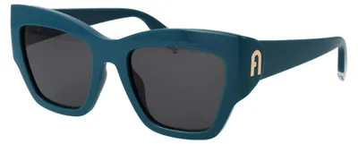 Produktbild von Furla SFU891 Petrolio pieno lucido 54/20/140 Damen Sonnenbrillen