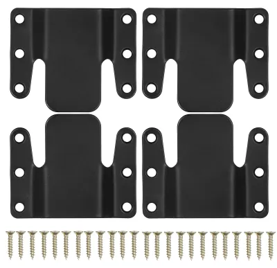 Image de 4 pièces de connecteurs pour canapé, connecteurs universels pour canapé, clips faciles à installer pour les canapés, connecteurs de meubles robustes, supports de connexion avec vis