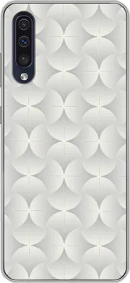 Produktbild von MuchoWow® Handyhülle Schutzhülle Hülle für Telefoonhoesje Samsung Galaxy A50 Muster - Silber - Retro Silikon Softcase Handy Hülle - Mobiltelefonhülle
