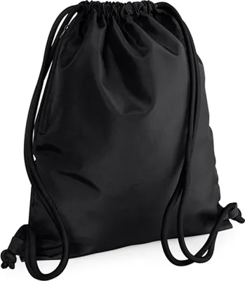 Produktbild von BagBase BG110 | Icon Drawstring Backpack / 40 x 48 cm - Farbe: Black/Black - Größe: 40 x 48 cm