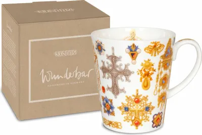 Immagine prodotto di Könitz Tasse Wunderbar Barock, Becher, Kaffeebecher, Bone China, Bunt, 600 ml, 11 5 255 2686