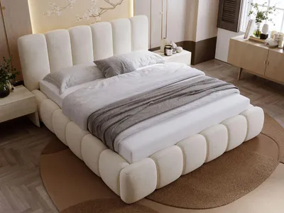 Produktbild von GrainGold Polsterbett Royal 120x200 cm - Bett 120x200, Polsterbett mit Bettkasten & Lattenrost - Beige (Royal 02)