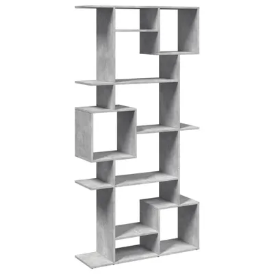 Obrázek produktu pro vidaXL Knihovna betonová šedá 92x29x188 cm Materiál na bázi dřeva