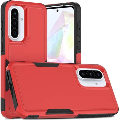 Produktbild von Mobigear Heavy Armor  Samsung Galaxy A36 Hülle Hardcase Backcover Stoßfest - Rot
