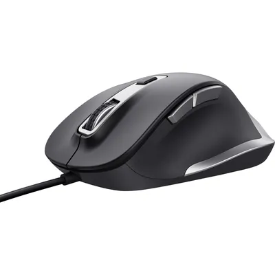 Obrázok produktu pre Trust 24728 Trust Fyda Comfort Eco Mouse ergonomická drôtová čierna, strieborná
