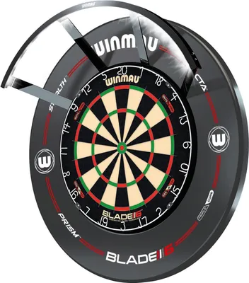 Produktbild von Winmau Polaris + Blade 6 Triple Core Carbon + Catchring | Dartscheibe Dartboard Surround Beleuchtung