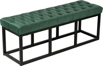 Produktbild von Sitzbank HLO-CP86 Samt Schwarz 120 cm grün