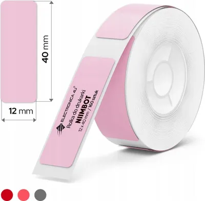 Immagine prodotto di Etichette Niimbot RP 12x40mm 160pz Rosa per D11 a D110