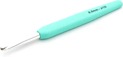 Ergonomische Häkelnadeln 6mm mit weichem Griff für komfortables Häkeln