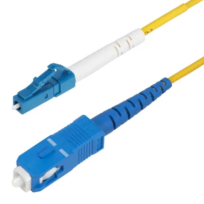 Imagen del producto de Cable de fibra óptica monomodo OS2, con conectores LC/SC, de 1 metro