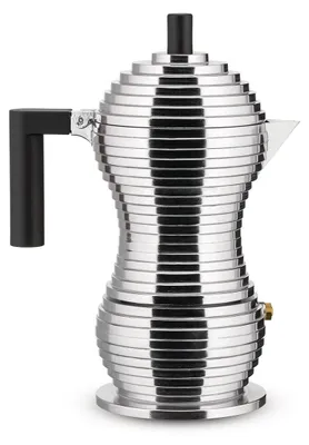Espressokocher Pulcina, Aluminium, Induktion, 3 Tassen, schwarz