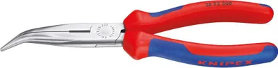 Produktbild von Flachrundzange DIN ISO 5745 L.200mm m. Schneide gebogen pol. 2K-Hüllen Knipex