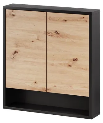 Productafbeelding van Furniture24 Hangkast Mossa 72, Badmeubel 60 x 80 x 13, voor de badkamer