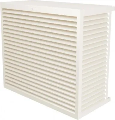 Produktbild von DECOCLIM Aluminium Schutzgehäuse RAL9001 Größe XL, Innenmaße: H 1200 x W 1310 x D 650-800 mm (Tiefe anpassbar)