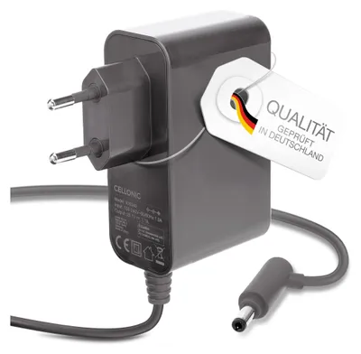 Produktbild von CELLONIC Ladegerät kompatibel mit Dyson V6, V7 und V8 mit Ladekabel - Netzteil 26.1V (1100mA) 1100mA für kabellose Staubsauger