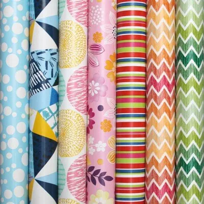 Productafbeelding van Präsenta assortiment luxe cadeaupapier inpakpapier - 200 x 70 cm - 5 rollen