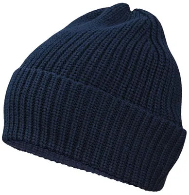Produktbild von TupTam Baby Winter Mütze Strickmütze zum Binden , Farbe: Marineblau Uni, Hat Size: 49-53