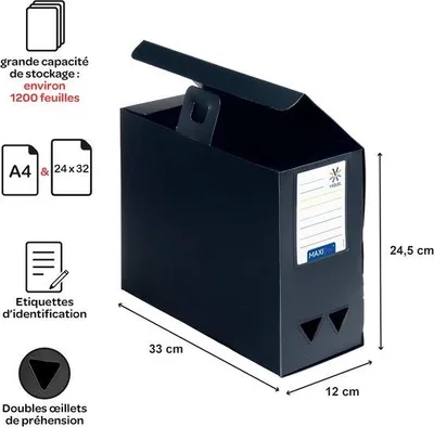 Produktbild von Schrankarchiv aus Polypropyleen - Schwarz