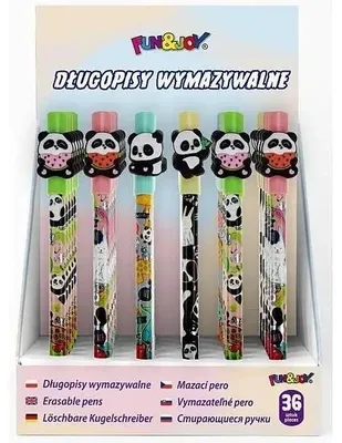 Zdjęcie produktu dla Długopis wymazywalny niebieski 0,7mm (36szt) - Titanum