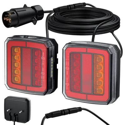 Produktbild von LED-Rückleuchten für Anhänger, 7-polig, 40 LEDs, 12/24 V