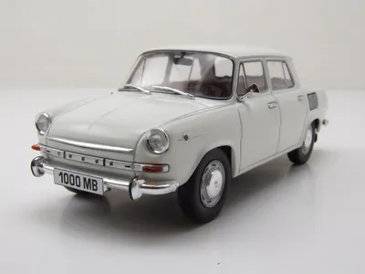 Produktbild von Whitebox 124162 Skoda 1000 MB 1968 weiß 1:24