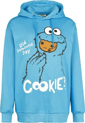 Produktbild von Sesame Street Kapuzenpullover Damen Cookie Monster - Did someone say Cookie?! - Oversize blau M