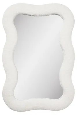 Obrázek produktu pro Nástěnné zrcadlo Bosaro s bílým rámečkem s motivem medvídků, 80 x 54 cm