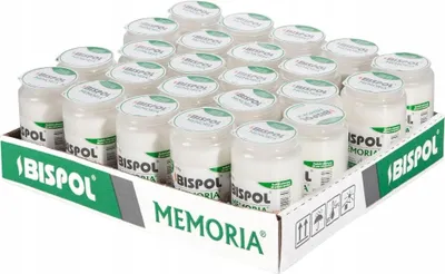 Zdjęcie produktu dla Wkłady do zniczy olejowe BISPOL WO3 60H 24szt.