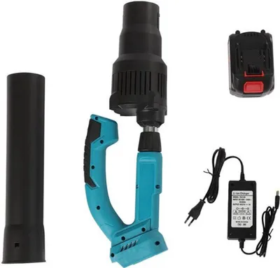 Image de Souffleur de feuilles rechargeable - 21V - 600W - Sans fil - Pour l'extérieur et le jardin