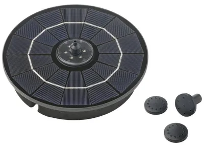 Solar-LED-Inselsystem, 180 l/h, schwarz, Kunststoff