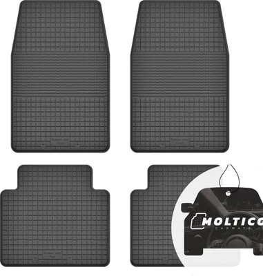 Produktbild von Gummimatten mit Rand Auto Fußmatten Gummi Automatten Passgenau 4-teilig Set - passend für Nissan Navara I 1986-1997