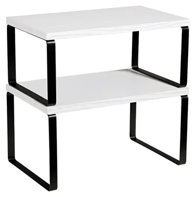 Image de SolidKeus - Ensemble de 2 étagères de cuisine extensibles pour l'organisation et le rangement