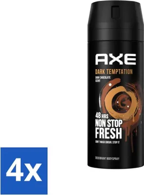 Produktbild von Axe Deodorant Body Spray Dark Temptation 150 ml - Vorteilspack - 4 Stücke