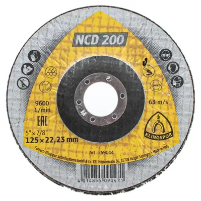 Produktbild von KLINGSPOR Grobreinigungsscheibe NCD 200 Ø125xmm - 259044