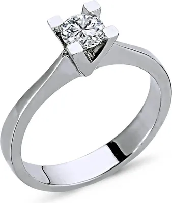 Produktbild von 0,40 Carat Diamant Solitär Ring Meisterwerk 14 Karat Weißgold