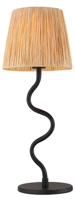 Obrázok produktu pre Stolná lampa WRIGGLE, čierna matná, 1xE14x15W, kov, rozmery: 45,7x18x18 cm, IP20, Endon