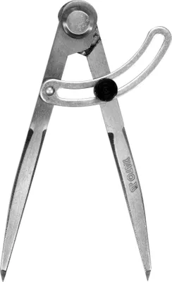 Produktbild von Kompass 150 mm mit geschärften, gehärteten Spitzen und arretierbarer Einstellführung YT-72100