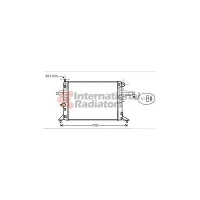 Produktbild von Van Wezel Wasserkühler für Opel Astra G + CC Coupe Caravan Cabriolet Zafira A
