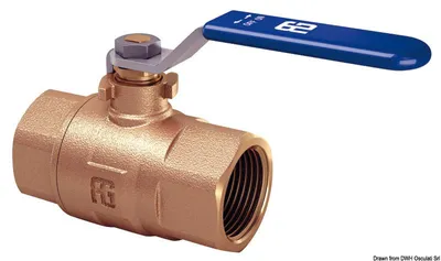 Produktbild von Ventil kulowy GUIDI brązowy F-F, pełny przepływ 3/8" Osculati 17.557.01