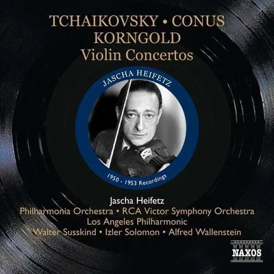 Obrázok produktu pre Jascha Heifetz - Husľové koncerty - Naxos 0747313335923 - (CD / J)