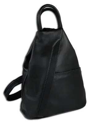 Produktbild von Toscanto Backpacks Cityrucksack, schwarz Leder OTT604RS