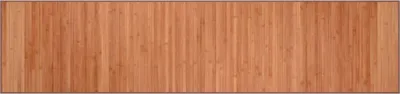 Image de Tapis rectangulaire marron 70x300 cm bambou