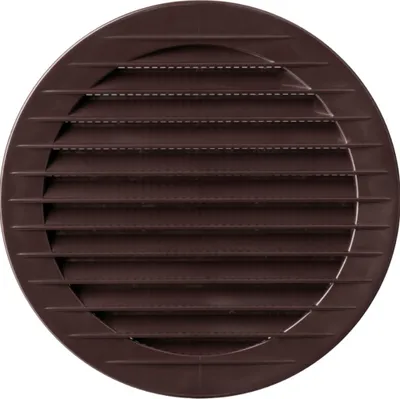 Obrázek produktu pro airRoxy AOZh 70 mm PVC větrací mřížka kruhová s přírubou a jemnou mřížkou, hnědá