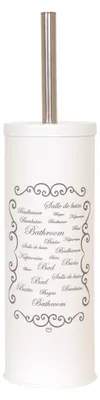 Obrázok produktu pre MSV 141997 WC kefa WC kefa "Paris" z nehrdzavejúcej ocele s hygienickou nádobou Biela