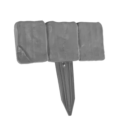 Produktbild von Gartenmauer Feldsteinmauer 2,5 m H 10 cm grau Kunststoff Gartenpalisade Beetumrandung Steinoptik